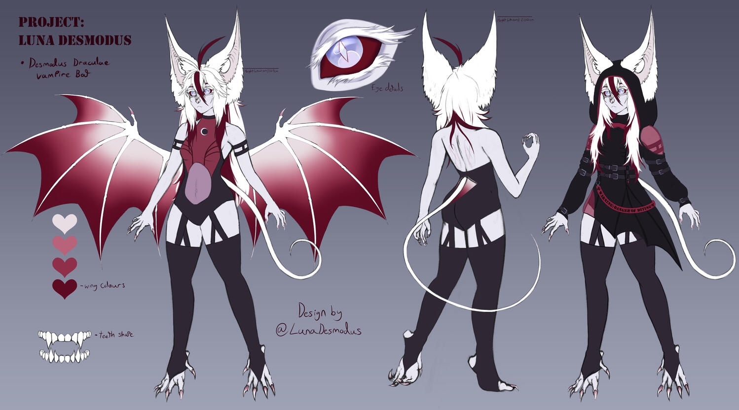 Luna Desmodus reference sheet
